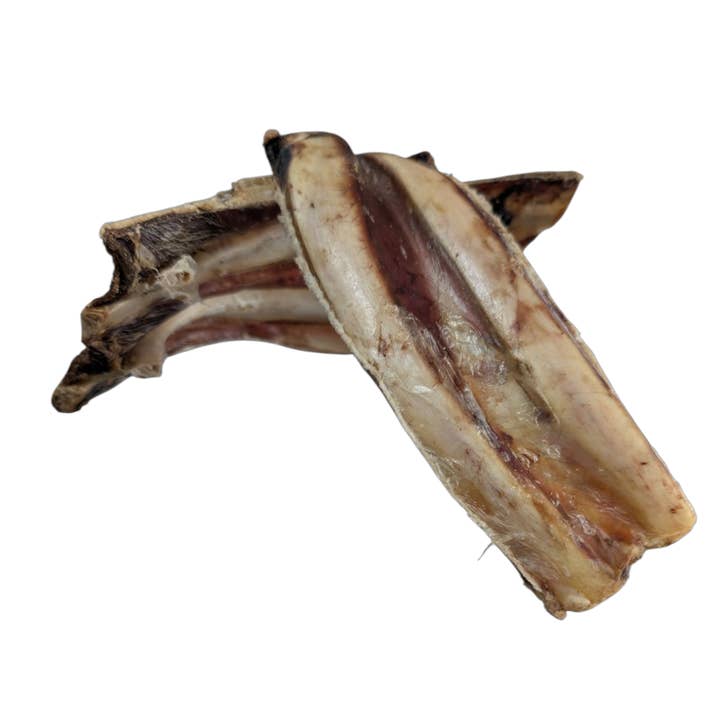 Ostrich Rib Chew (8" x 3.5"): The Long-Lasting, Flavorful Chew for Small and Medium Dogs - 2 Pieces for wholesale by Savannah Pet Food