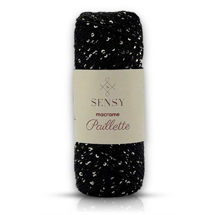 Sensy Paillette Macrame Cord - 109 Yards 100% Polyester and other Purchase Wholesale macrame materials. Free Returns & Net 60 Terms on Faire trending on Faire.