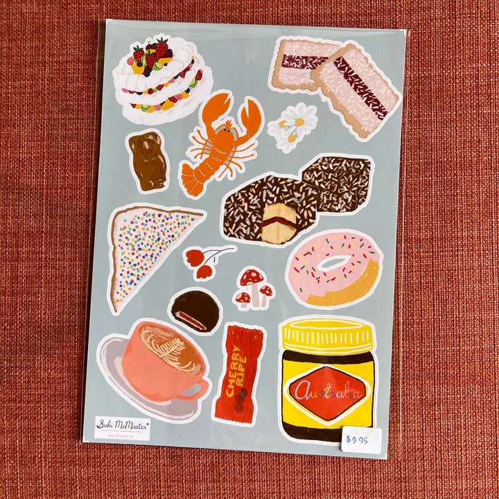 Suki McMaster - Wholesale Sticker - "All About Australia" Sticker Set by Suki McMaster