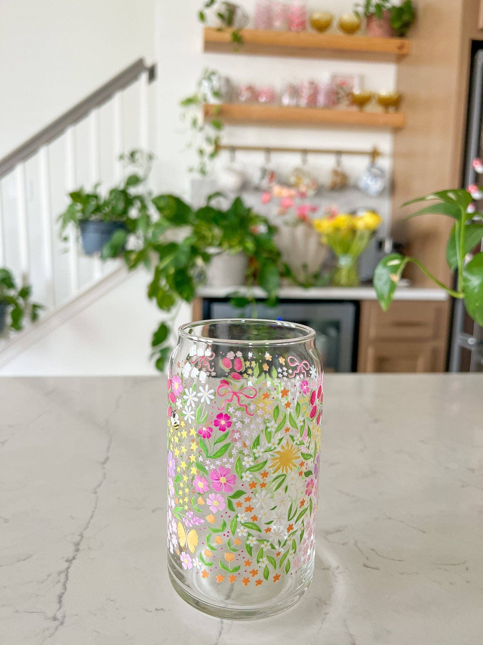 Hart and Flora Shop - Wholesale Drinking Glass/Cup - 16oz Spring Meadow Glass4