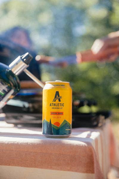 Athletic Brewing Company - Wholesale Non-Alcoholic Beer - Upside Dawn Golden (Non-Alcoholic) 24-Can Case of 4x6-Packs2