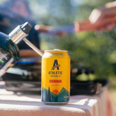 Athletic Brewing Company - Wholesale Non-Alcoholic Beer - Upside Dawn Golden (Non-Alcoholic) 24-Can Case of 4x6-Packs2