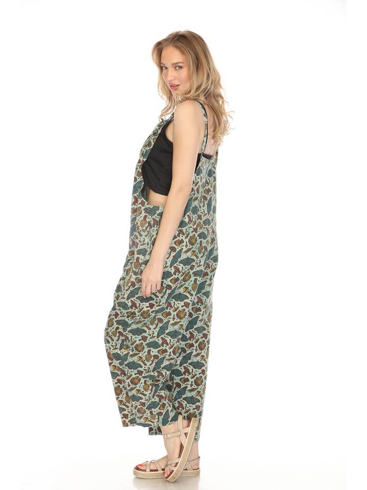 Lakhays Collection Inc. - Wholesale Overalls - Women's - Homespun Butterfly Oversized Overalls