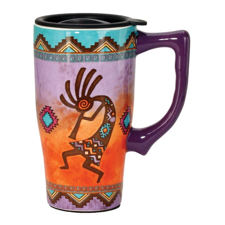 Spoontiques, Inc - Wholesale Coffee Mug - Kokopelli Travel Mug