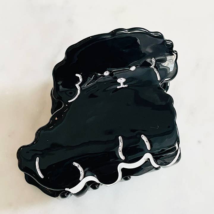 Black Poodle Dog Hair Clip for wholesale by cutandcropped