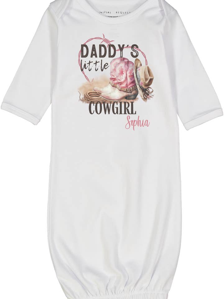 Robe personnalisée Daddy's Little Cowgirl pour la vente par Initial Request