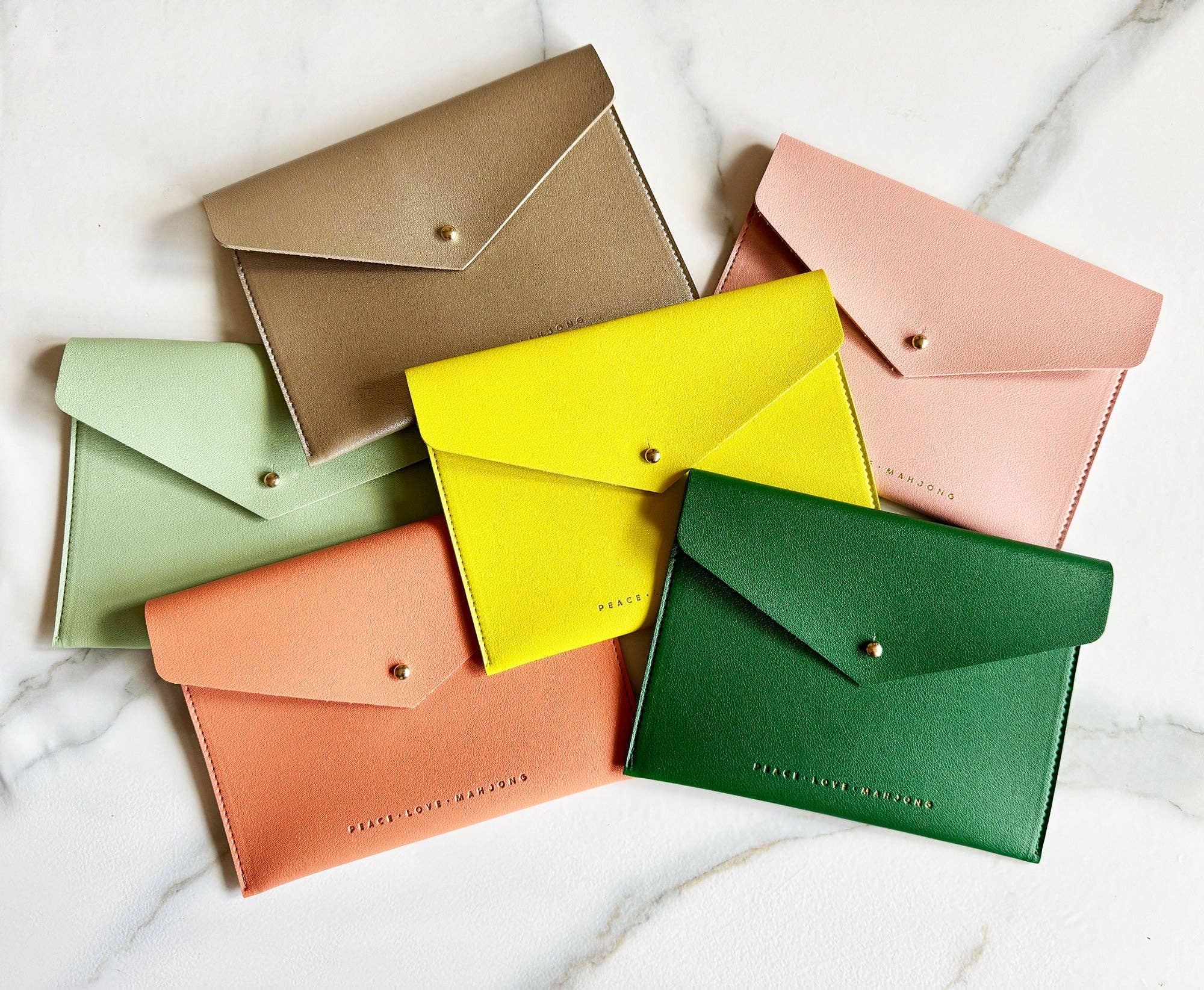 Peace Love Mahjong - Wholesale Card Holder - Women's - Card Clutch12