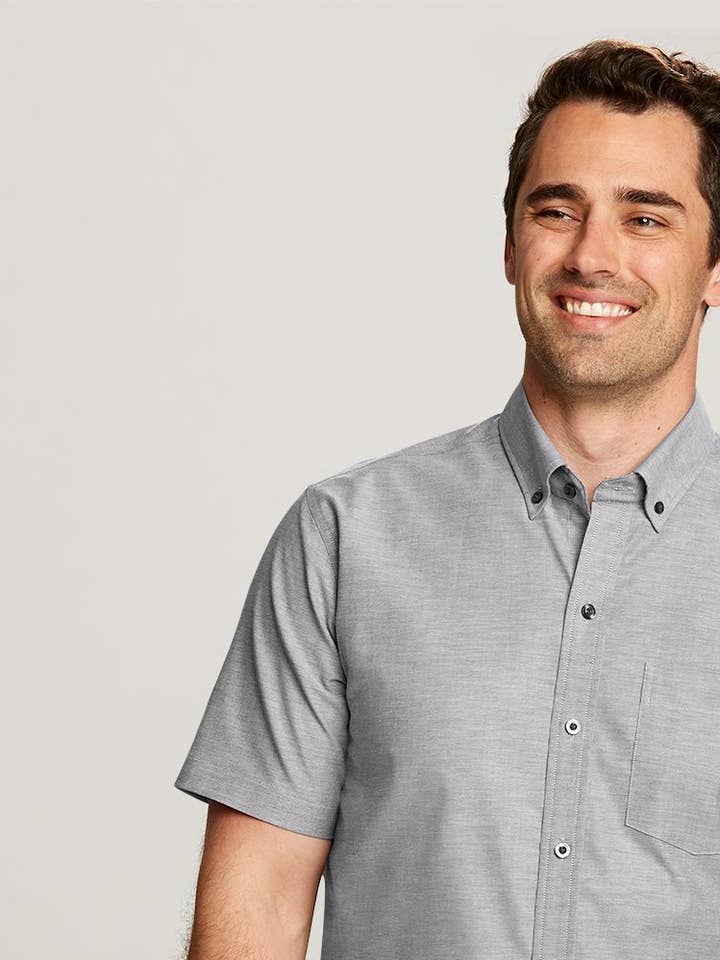 Cutter & Buck Stretch Oxford Mens Short Sleeve Dress Shirt for wholesale by Cutter & Buck