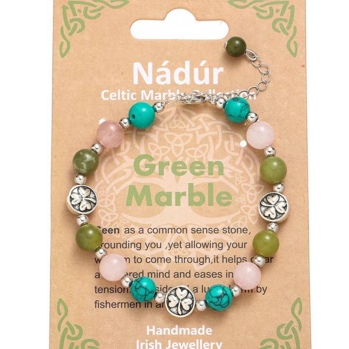 Bracciale IRB-052B Metallo Perline Albero Marmo per la vendita all'ingrosso da parte di Celtic Ore Crafts