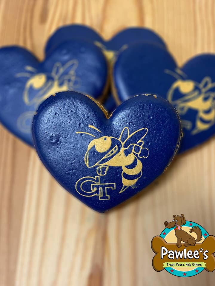 GA Tech Yellow Jacket Hjertekage 4/Pak for engroshandel hos Pawlee’s