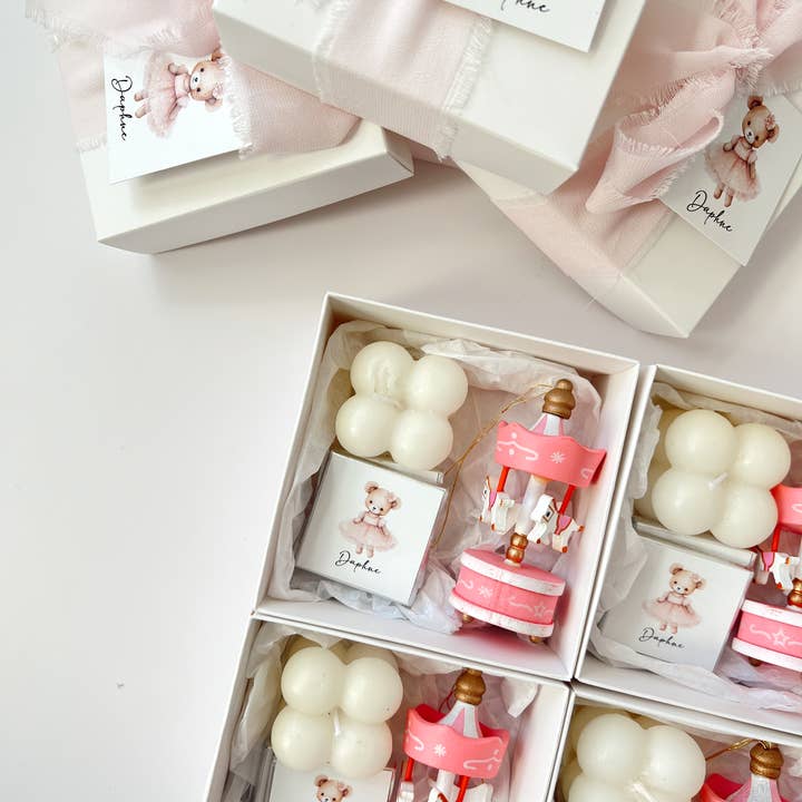 Uniq Favors - Wholesale Party Favor - Carousel Concept Favors Box, Carnival Theme Baby Shower Gift7