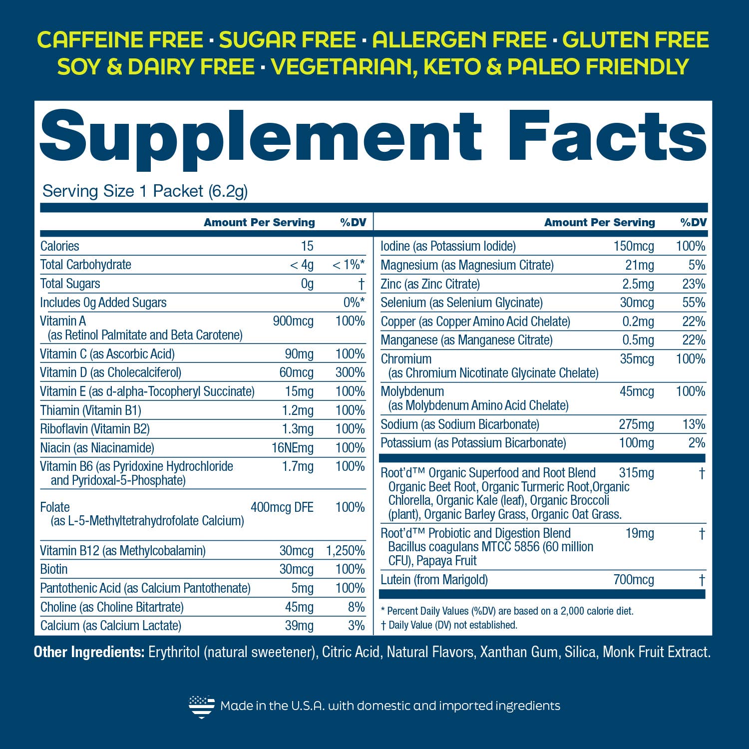 Root'd – wholesale Hälsodryck i pulverform – Hans MULTI + elektrolyter - 6 räkningar6