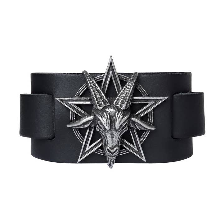 Baphomet (Bracelet en cuir) pour la vente par Alchemy Of England (Alchemy USA Distributor)