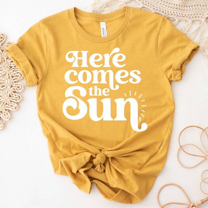 Here Comes the Sun for wholesale by Sunfire Tees