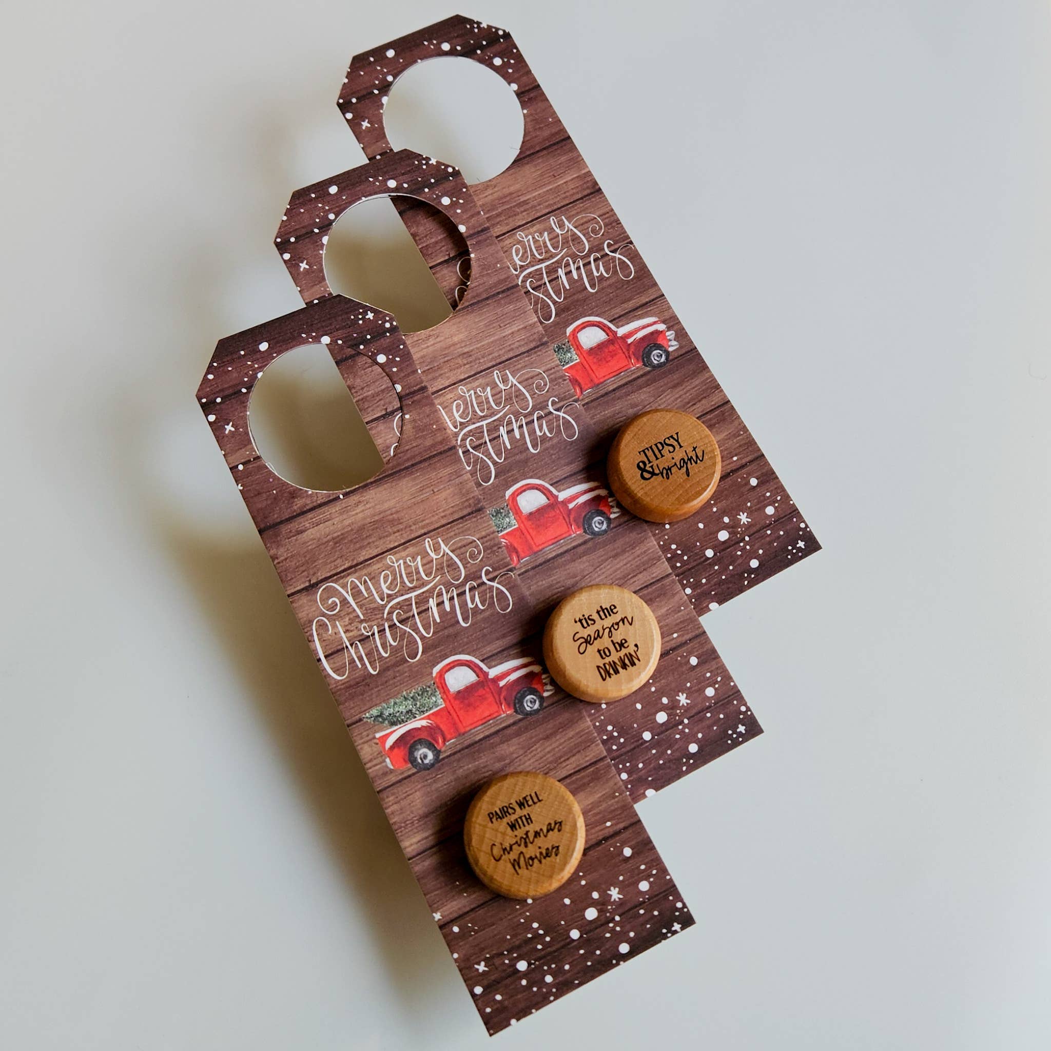 Lou Golden Designs - Wholesale Wine Stopper - Christmas Wine Bottle Gift Tag & Stopper6