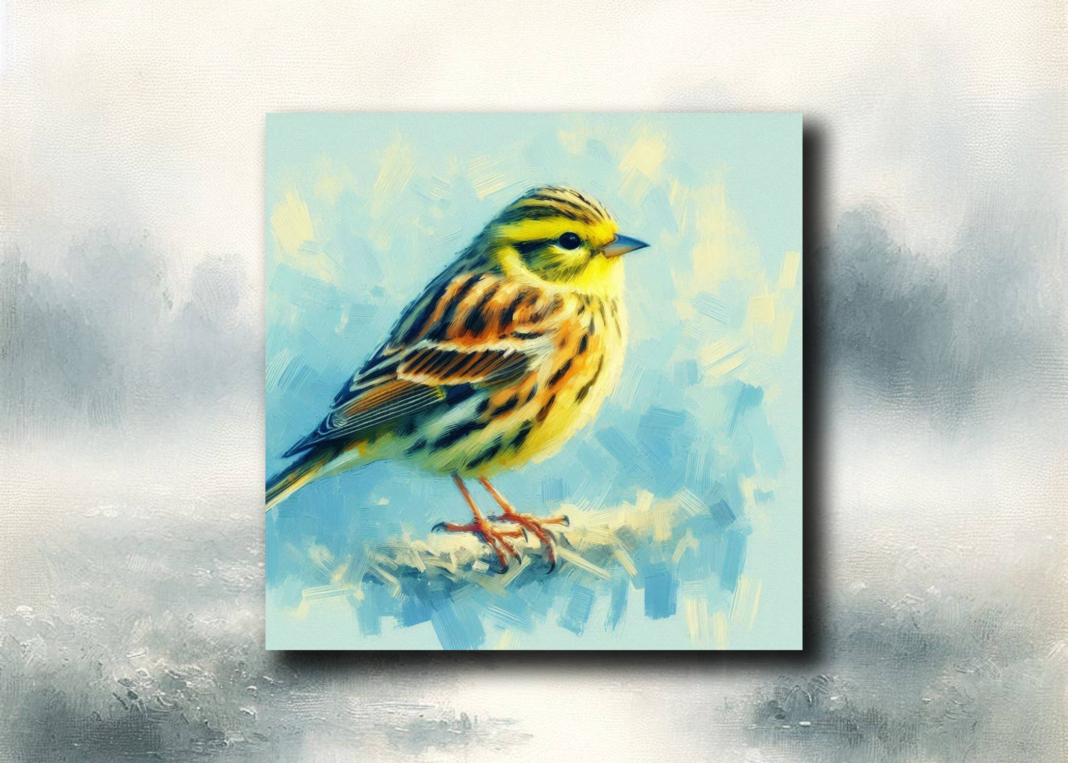 frostedgrey - Wholesale Magnet - Yellowhammer Fridge Magnet - birds on the fridge, gifts