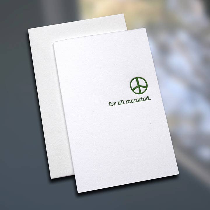 Minikarte Peace For All Mankind, 6 Stück für den Großhandel von Sky of Blue Cards