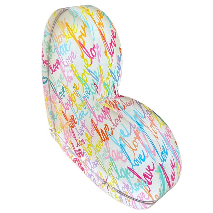 MK Decker Designs - Wholesale Decorative Tabletop Object - “Sideways Love Heart” Acrylic Shelfie1