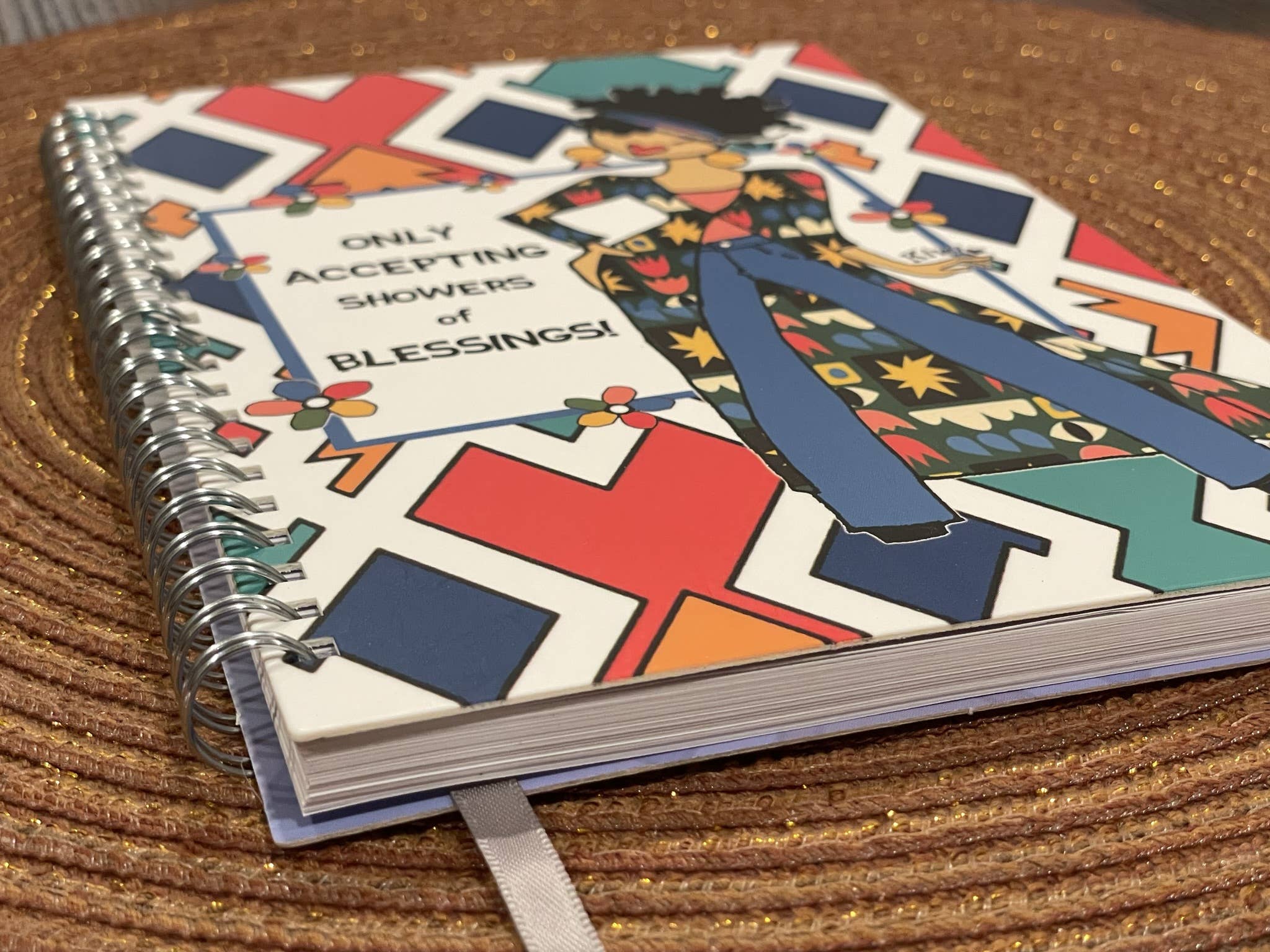 Shades of Color, LLC – wholesale Journal/diary – Only Accepting Showers of Blessings Wired Journal3