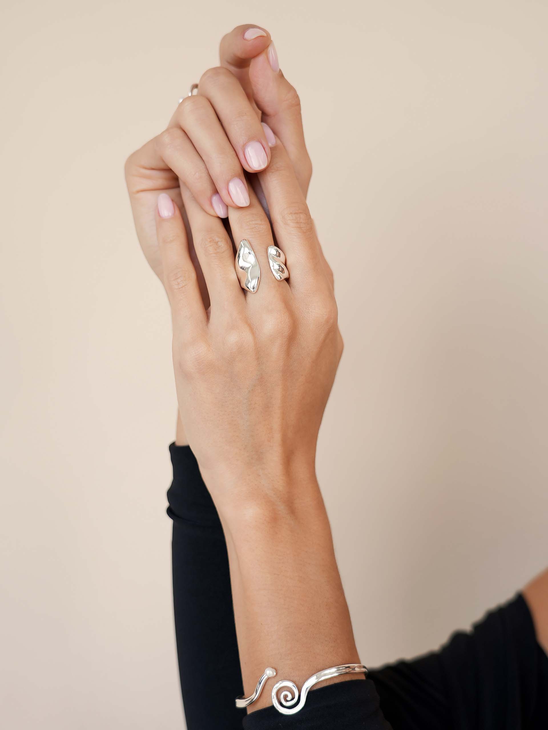 Ettika - Vente Bague de cocktail/de cérémonie - Bague Luxe Liquide6