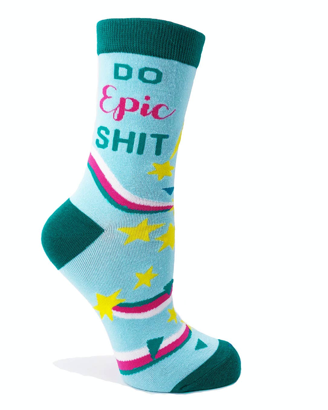 Fabdaz - Wholesale Socks - Women's - Do Epic Shit Ladies' Crew Socks1