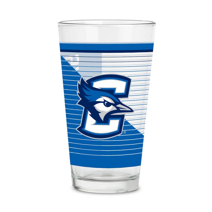 NCAA Creighton Bluejays 16 oz Pint Glass for wholesale by Rico Industries