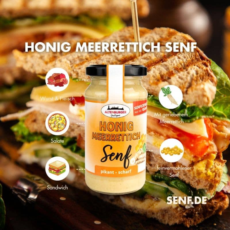 Altenburger Senf & Feinkost GmbH & Co. KG - Wholesale Mustard - Honey-horseradish mustard - spicy2