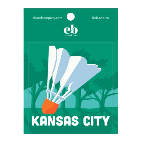 Autocollant de Kansas City - Volant sur Pelouse pour la vente par EB and Co.