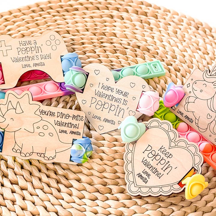 Valentine Pop It Bracelet Holders for wholesale by Wattz Web Design & Marketing