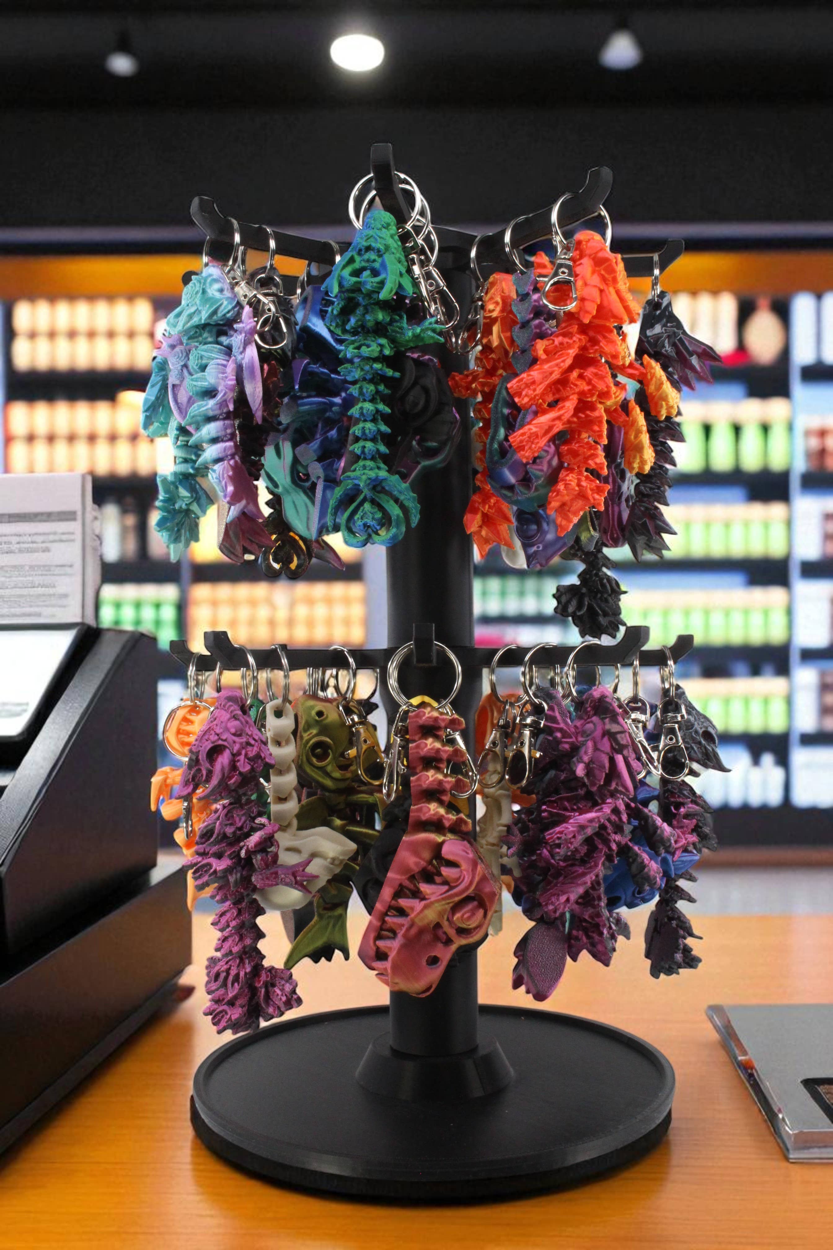 PowerTRC 3D Print - Wholesale Keychain - Unisex - 3D Printed Mixed Keychains with Stand, Mixed Styles/Color6