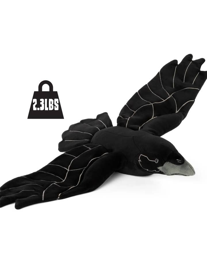 Corvo con Pesi | Peluche con Pesi | Corvo di Peluche per la vendita all'ingrosso da parte di Roamin' Bison Workshop