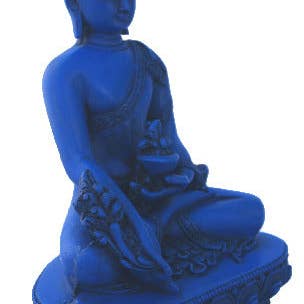 Medicine Buddha Blue 6" tall RB-859L for wholesale by Dorjebajra Tibet Shop