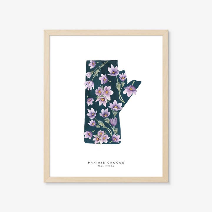 Natasha Vanderburg Co. - Wholesale Art Print - Manitoba Prairie Crocus Art Print