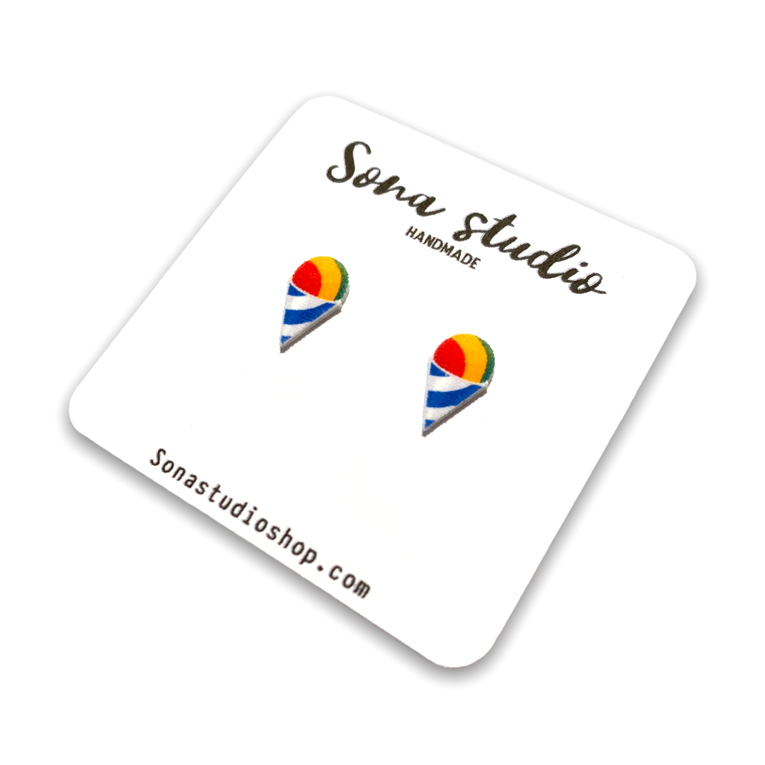 Sona Studio - Wholesale Stud/Post Earrings - Snow Cone Earrings3