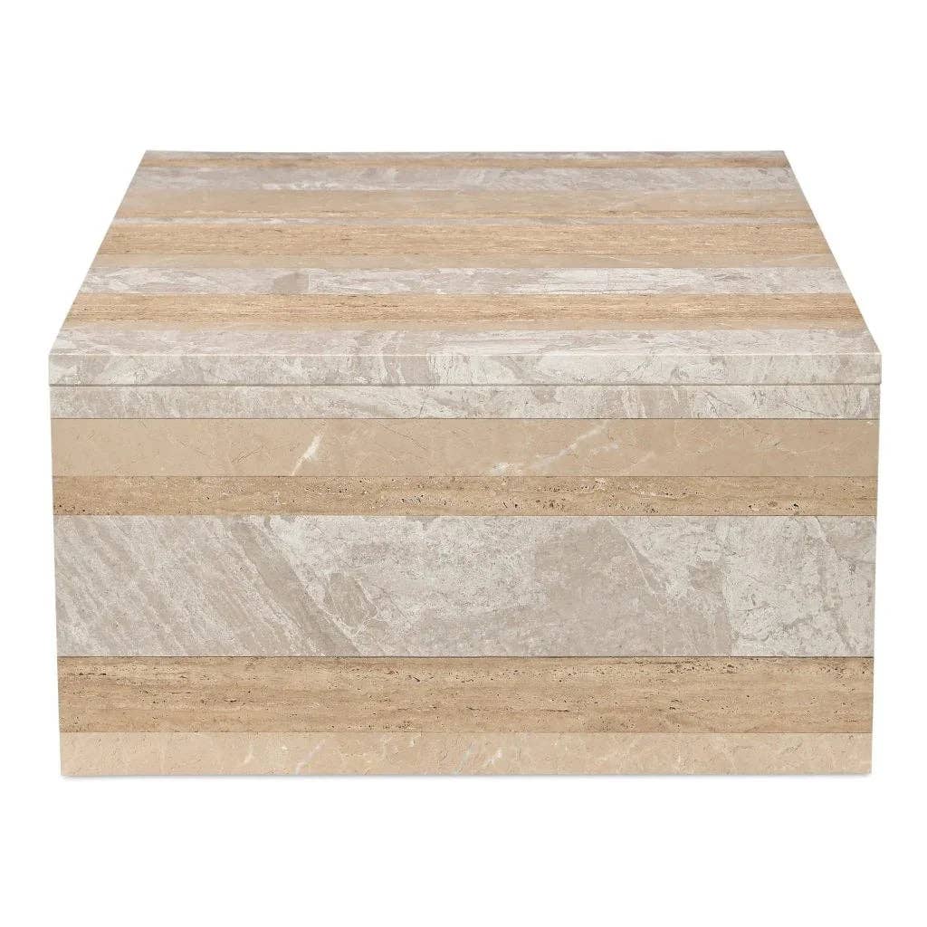 LOOMLAN - Wholesale Coffee Table - Rosa Rosso Levanto Marble Outdoor Coffee Table5