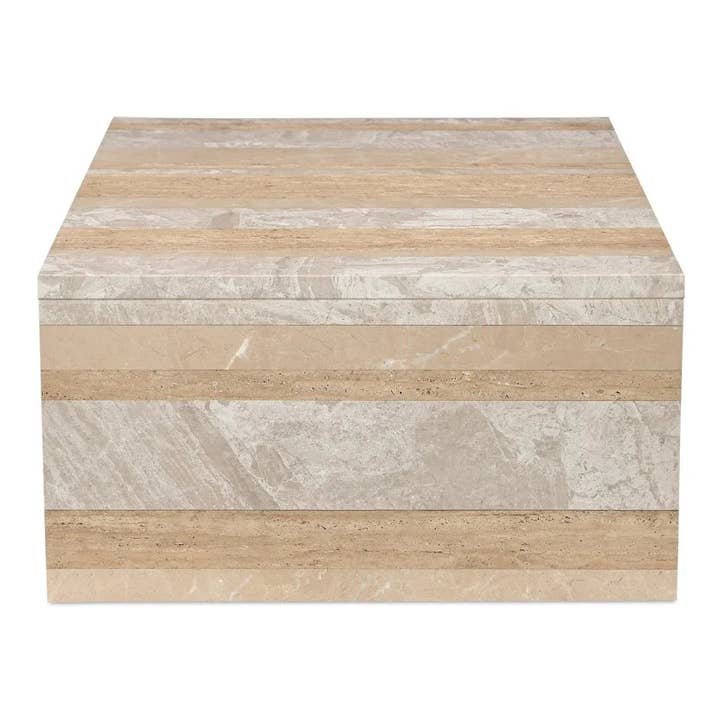 LOOMLAN - Wholesale Coffee Table - Rosa Rosso Levanto Marble Outdoor Coffee Table5