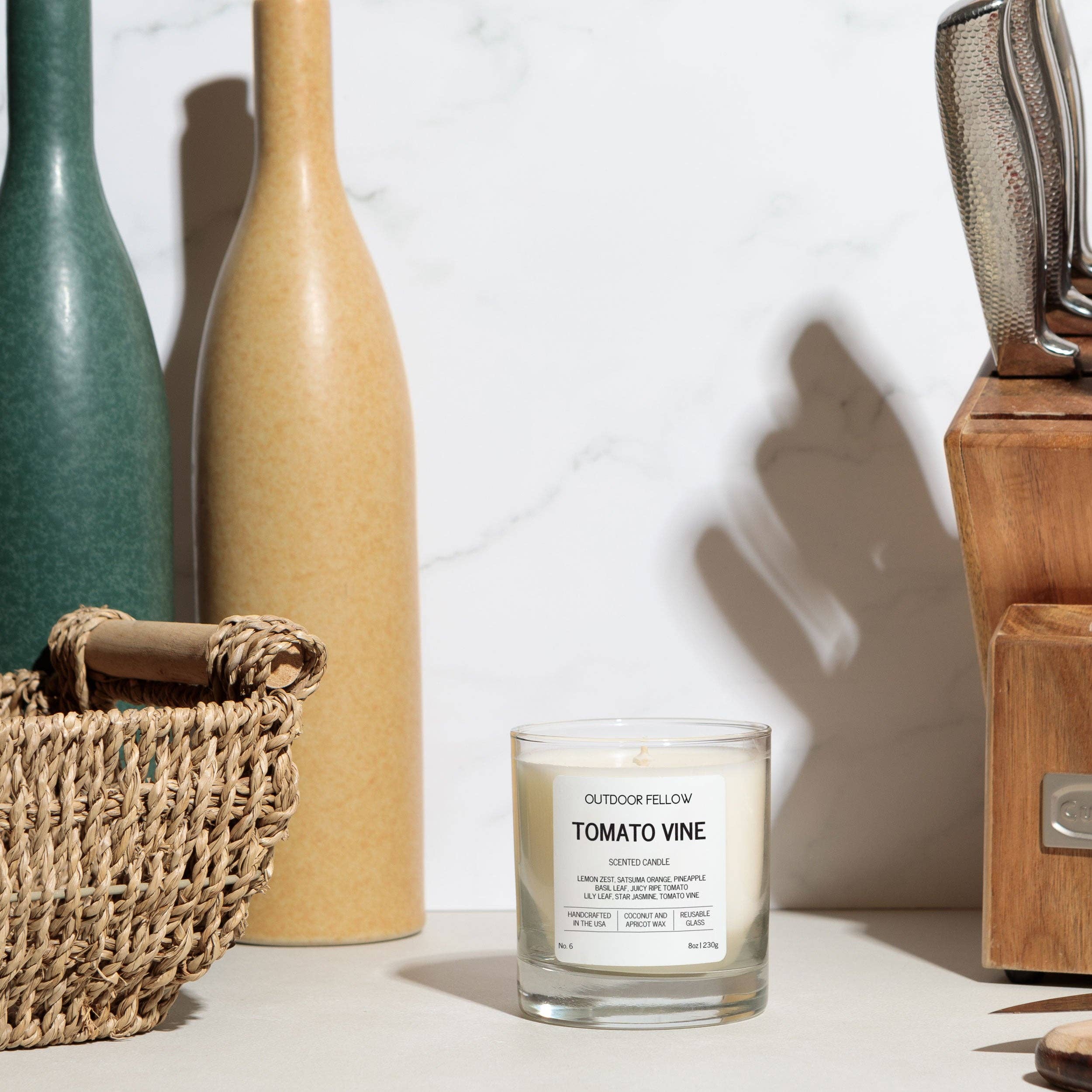 Outdoor Fellow - Wholesale Jar/Filled Candle - Tomato Vine Scented Candle4