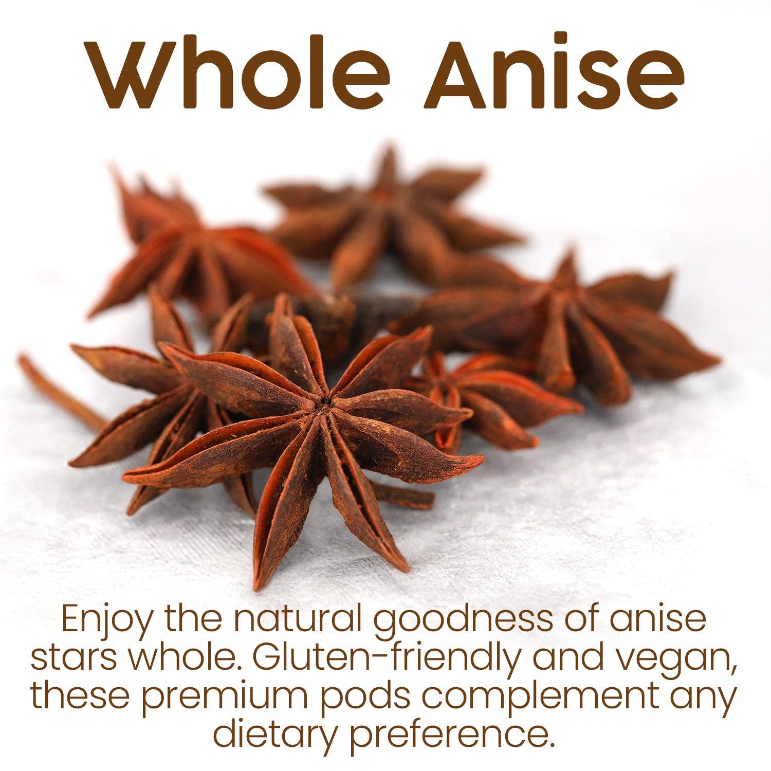 Ceres Gourmet - Wholesale Dried Spice - Whole Star Anise Pods - 2.1 oz, Perfect for Baking Spices, Cooking, Anise Tea and More3