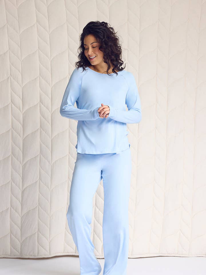 Relaxed Long Sleeve Top + Pajama Pant for wholesale by THIS IS J