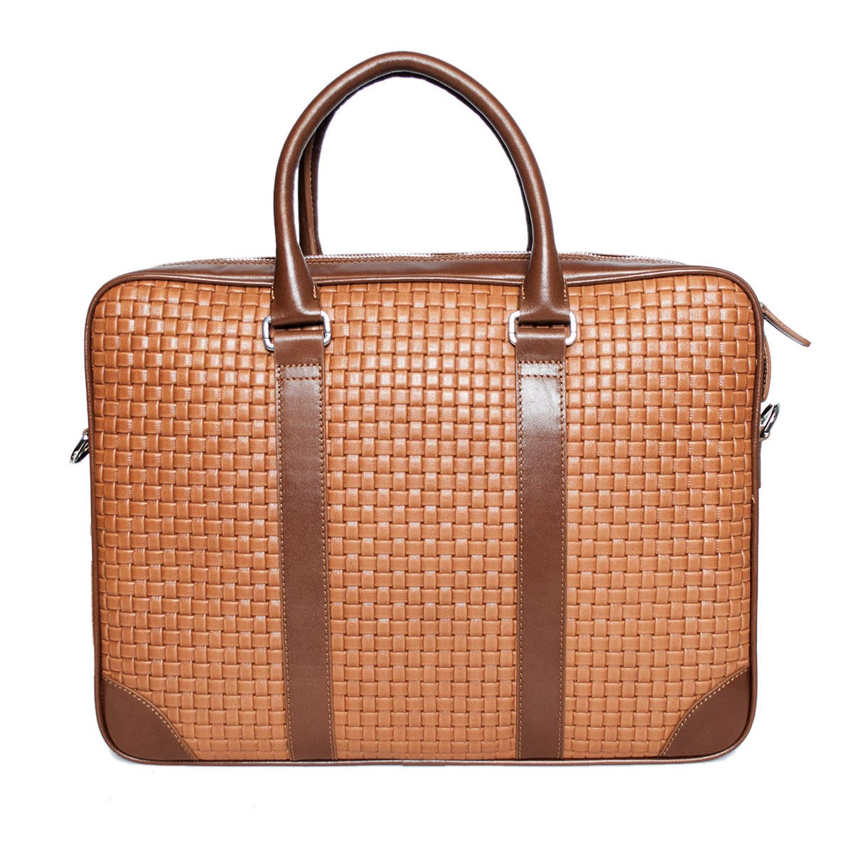 Arrigo - Wholesale Laptop Bag - Unisex - Leather Laptop Bag 15.6 Inches in 4 Colors Braided Leather12