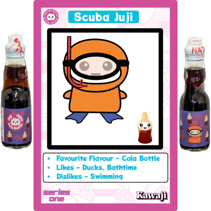 Juji Juice - Colaflasksmak Ramune 200ml för wholesale av Kawaji