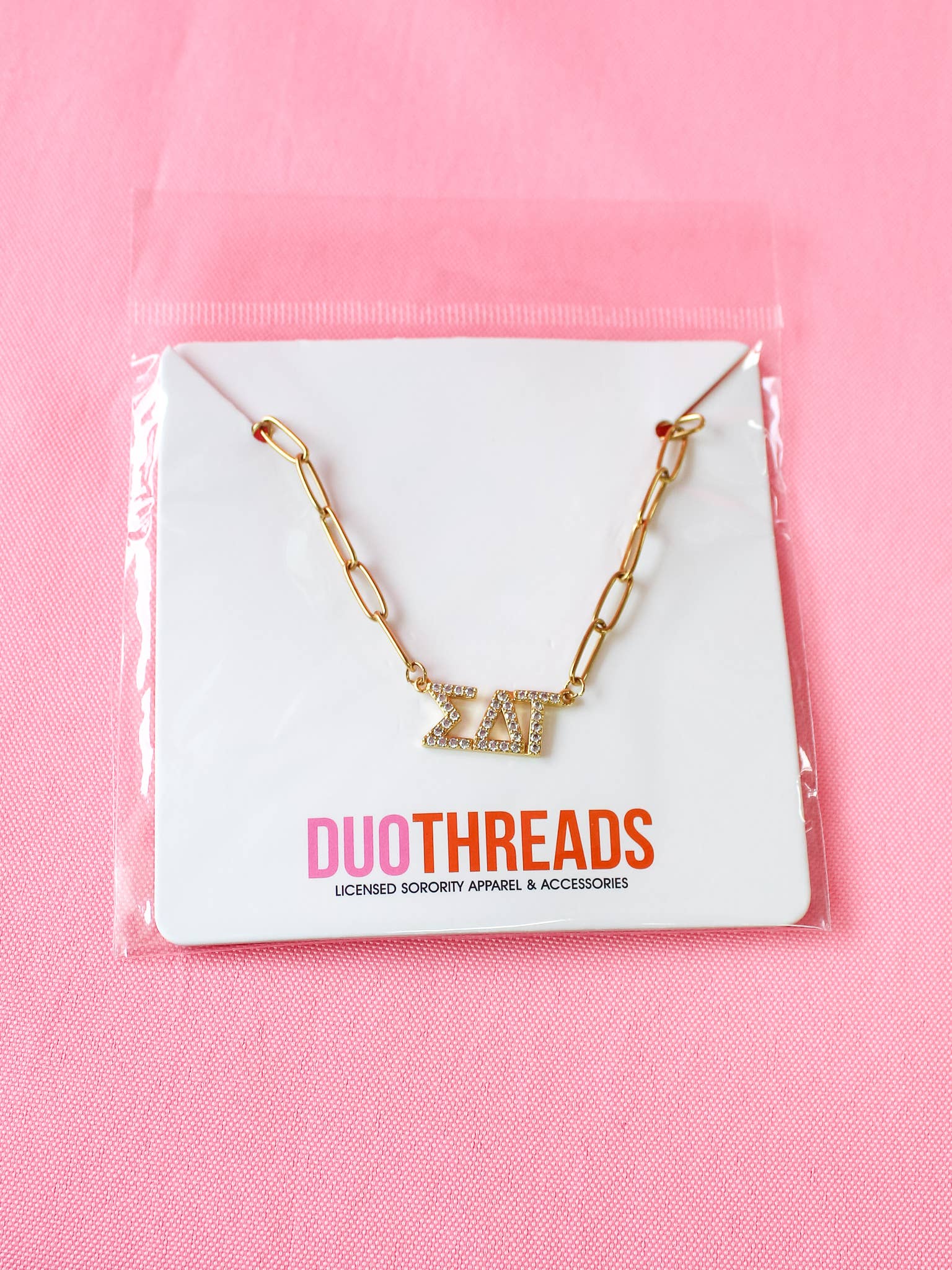 Duo Threads - Wholesale Pendant/Charm Necklace - Rhinestone Sorority Necklace20