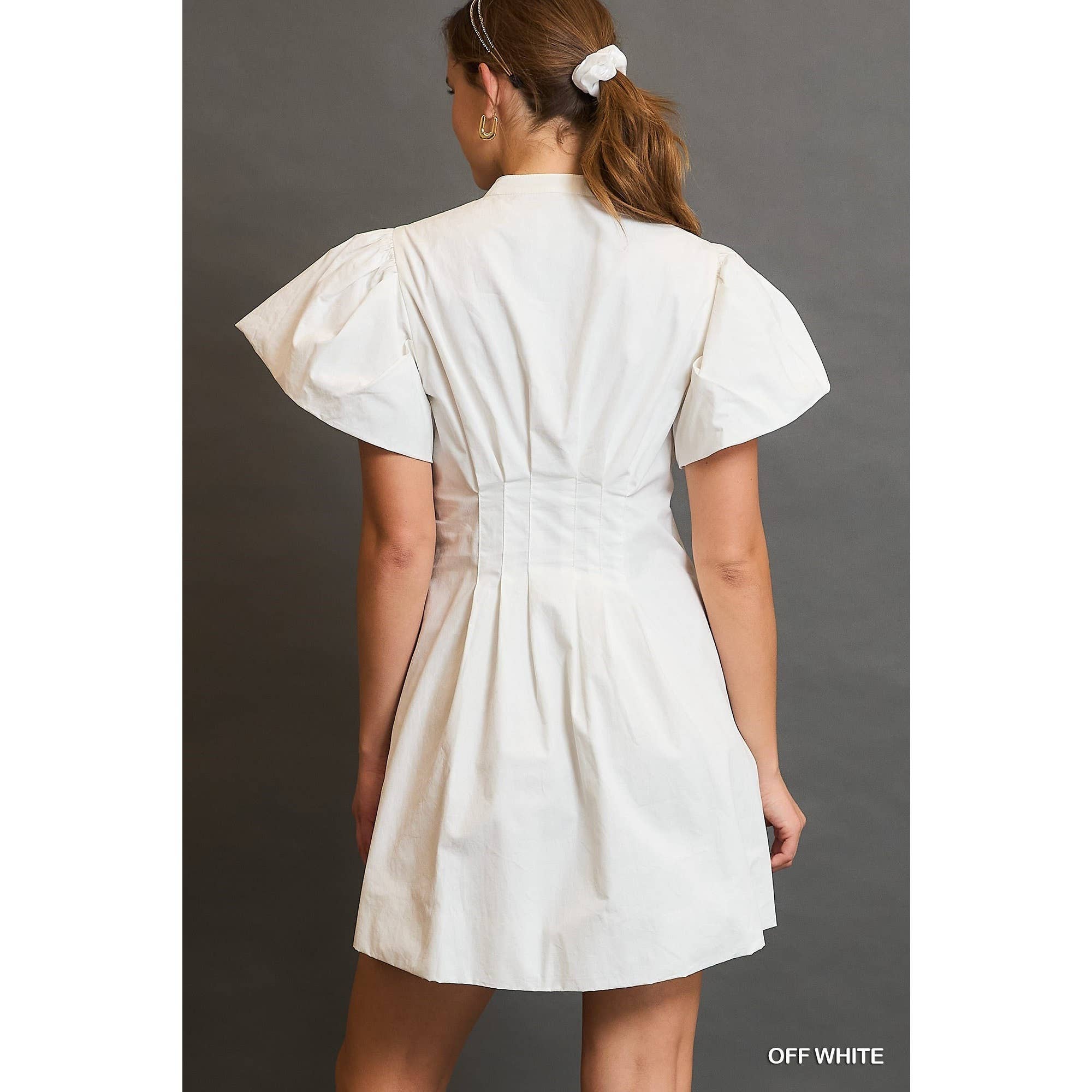 STYLE USA - Vente Robe – femme - Robe plissée à manches courtes17