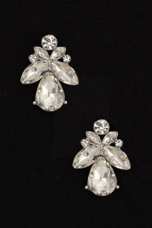 Andrea Bijoux – Engroshandel Hængeøreringe og creoløreringe – SEMI BLOMSTRET KRYSTAL PERLE POST ØRERING1