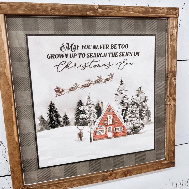 The Rustic Charm - Wholesale Sign - Christmas. Santa. Reindeer. Winter. Holiday Sign. Wood sign.