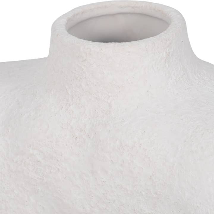 Sagebrook Home - Wholesale Vase - Ivory 6 in. Stoneware Novelty Casual Volcanic Vase