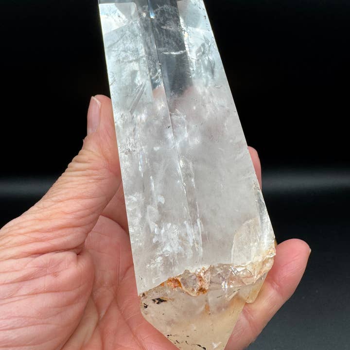 The 7 Directions - Wholesale Spiritual Stone/Crystal - Unique quartz phantom DT on custom stand H28512