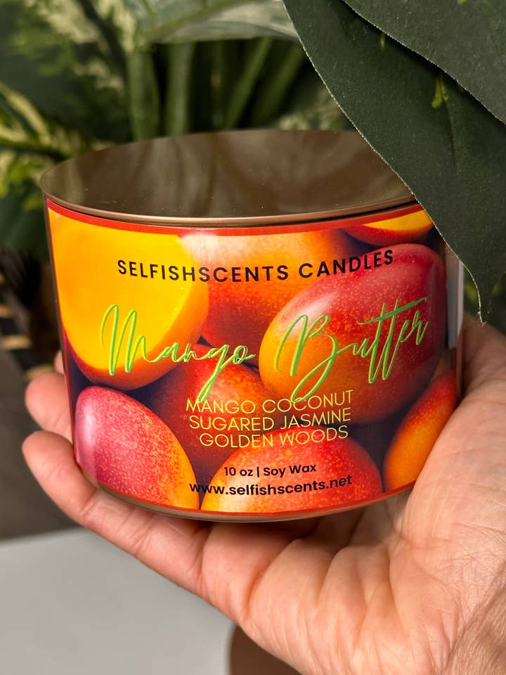 Bougie Mango Soja pour la vente par Selfishscents Candle Co.
