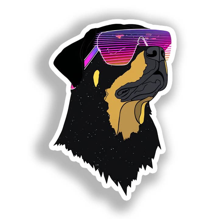 Rottweiler Hund Dekal Klistermärke # A018058 för wholesale av Yoonek Graphics