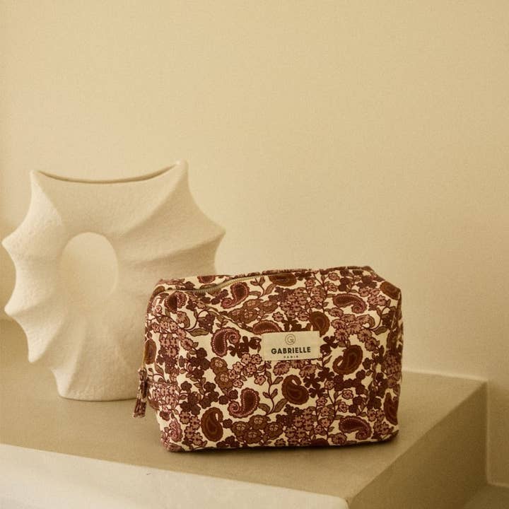 Gabrielle Paris - Wholesale Toiletry bag – women's - Arabesque cotton toiletry bag0